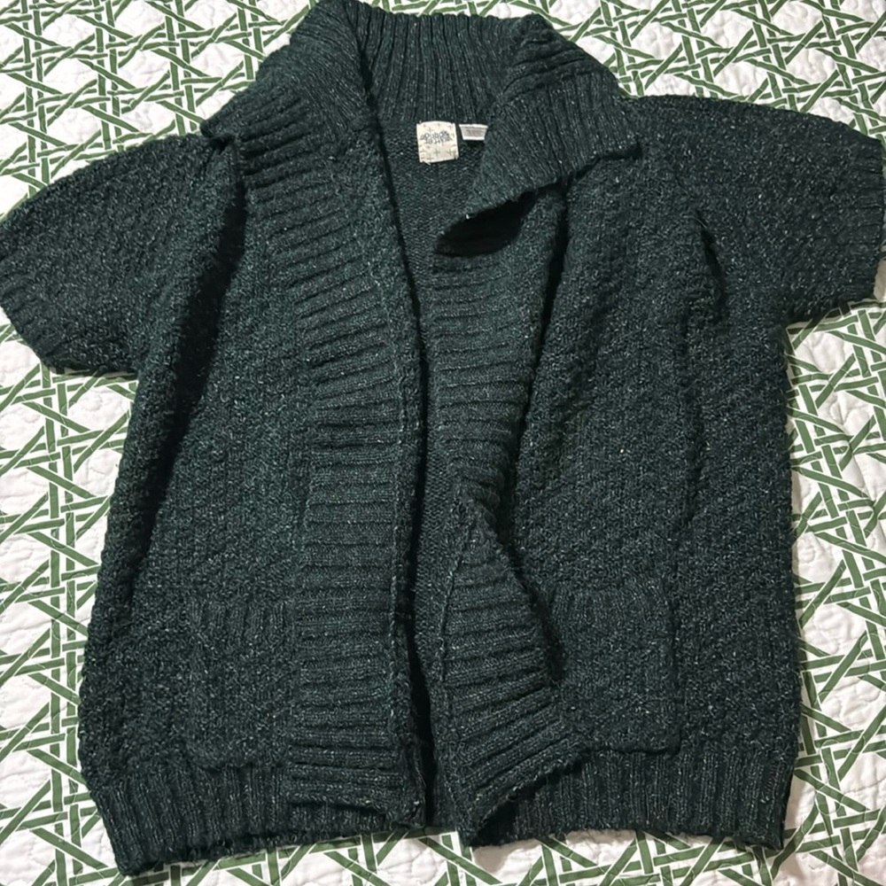 Sound and matter short sleeve cardigan